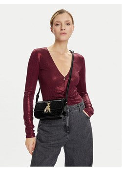 Torebka Patrizia Pepe 8B0231 L125 Czarny ze sklepu eobuwie.pl w kategorii Listonoszki - zdjęcie 188250610