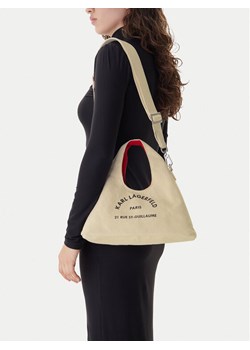 Torebka KARL LAGERFELD B1W50016 Beżowy ze sklepu eobuwie.pl w kategorii Torebki damskie - zdjęcie 188250620