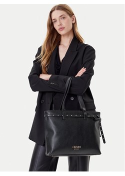 Torebka Liu Jo Ecs M Tote AF5135 E0058 Czarny ze sklepu eobuwie.pl w kategorii Torby Shopper bag - zdjęcie 188250643