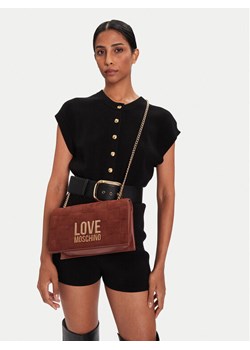 Torebka LOVE MOSCHINO JC4122PP0NKB120A Brązowy ze sklepu eobuwie.pl w kategorii Torebki damskie - zdjęcie 188250744