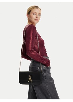 Torebka Patrizia Pepe 8B0229 L061 Czarny ze sklepu eobuwie.pl w kategorii Kopertówki - zdjęcie 188250773