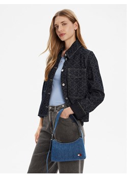 Torebka Tommy Jeans Tjw Cool Denim Shoulder Bag AW0AW17877 Niebieski ze sklepu eobuwie.pl w kategorii Torebki damskie - zdjęcie 188250823