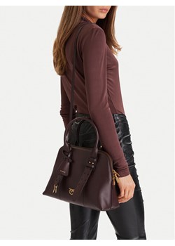 Torebka PINKO Bowling Bag Medium AI 25-26 PLTT 105906 A0QO Bordowy ze sklepu eobuwie.pl w kategorii Torebki damskie - zdjęcie 188251020