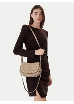 Torebka Guess Carrie Logo HWGP98 98200 Beżowy ze sklepu eobuwie.pl w kategorii Listonoszki - zdjęcie 188251114