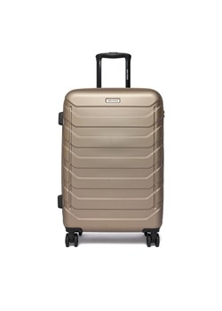 Walizka średnia GINO ROSSI CEO-GIN-M-002-05-GOLD Złoty ze sklepu eobuwie.pl w kategorii Walizki - zdjęcie 188251121