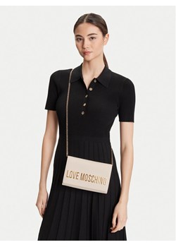 Torebka LOVE MOSCHINO JC4103PP1NKD0110 Beżowy ze sklepu eobuwie.pl w kategorii Kopertówki - zdjęcie 188251152