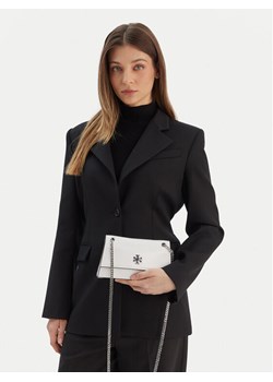 Torebka Tory Burch Kira Turnlock Mini Bag 176642 Biały ze sklepu eobuwie.pl w kategorii Kopertówki - zdjęcie 188251230