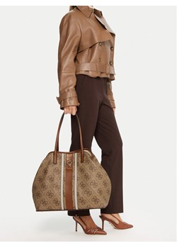 Torebka Guess Erenia HWSO78 38240 Brązowy ze sklepu eobuwie.pl w kategorii Torby Shopper bag - zdjęcie 188251300