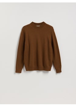 Reserved - Bawełniany półgolf - brązowy ze sklepu Reserved w kategorii Bluzy męskie - zdjęcie 188254671