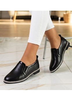 Czarne półbuty dziewczęce /A4-2 11278 S192/ ze sklepu Pantofelek24.pl w kategorii Buty komunijne - zdjęcie 188254820