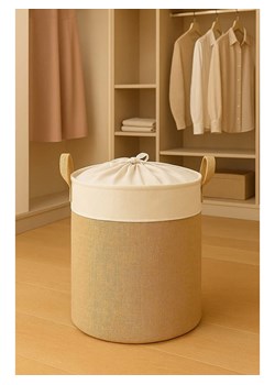 Scandinavia Concept Kosz w kolorze beżowo-białym - wys. 37 x Ø 37 cm ze sklepu Limango Polska w kategorii Pojemniki kuchenne - zdjęcie 188255040