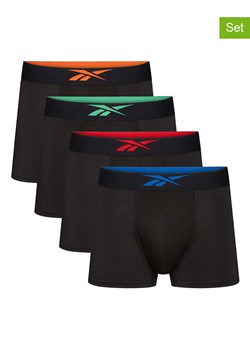 Reebok Bokserki (4 pary) w kolorze czarnym ze sklepu Limango Polska w kategorii Majtki męskie - zdjęcie 188255124