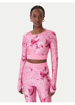 Versace Jeans Couture Bluzka 80HAH218 JS532 Różowy Slim Fit ze sklepu MODIVO w kategorii Bluzki damskie - zdjęcie 188255422