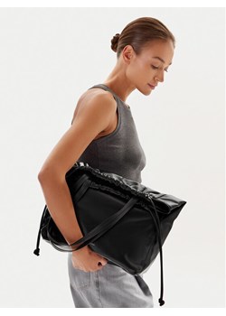 Calvin Klein Torebka Drawstring Tote LV04K3159G Czarny ze sklepu MODIVO w kategorii Torebki worki - zdjęcie 188255561