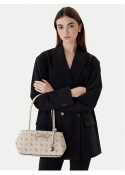 Guess Torebka Carrie Logo HWGP98 98080 Écru ze sklepu MODIVO w kategorii Torebki bagietki - zdjęcie 188255704