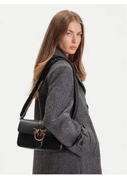 PINKO Torebka Love One Classic Slouchy Fl PE 25 PLTT 104524 A0QO Czarny ze sklepu MODIVO w kategorii Torebki damskie - zdjęcie 188256390