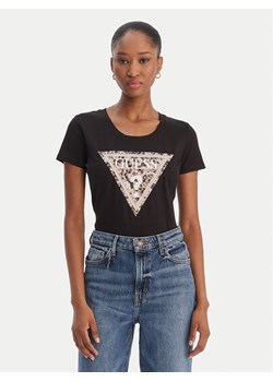Guess T-Shirt W6RI32 J1314 Czarny Regular Fit ze sklepu MODIVO w kategorii Bluzki damskie - zdjęcie 188256422