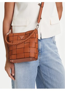 Guess Torebka Maylee HWWG96 61030 Brązowy ze sklepu MODIVO w kategorii Torby Shopper bag - zdjęcie 188256644