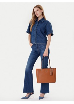 Guess Torebka Noelle II HWZG96 72250 Brązowy ze sklepu MODIVO w kategorii Torby Shopper bag - zdjęcie 188256661