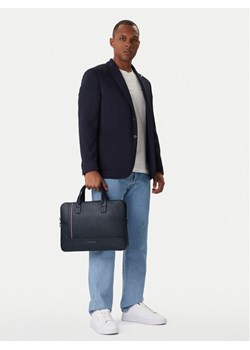 Tommy Hilfiger Torba na laptopa Th Central Slim Computer Bag AM0AM13631 Granatowy ze sklepu MODIVO w kategorii Torby na laptopa - zdjęcie 188256840