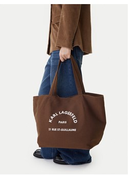 KARL LAGERFELD Torebka A1W50006 Brązowy ze sklepu MODIVO w kategorii Torby Shopper bag - zdjęcie 188257052