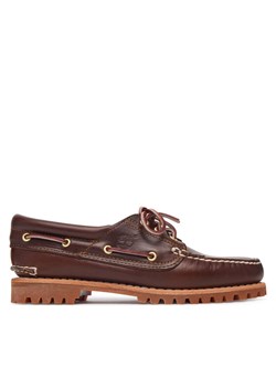 Timberland Mokasyny Authentic Boat 3 Eye Classic TB0513042141 Brązowy ze sklepu MODIVO w kategorii Mokasyny damskie - zdjęcie 188257293