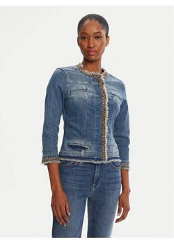 Liu Jo Kurtka jeansowa UXX039 D4128 Granatowy Regular Fit ze sklepu MODIVO w kategorii Kurtki damskie - zdjęcie 188257332