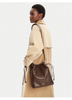 PINKO Torebka Secchiello Classic Al 25-26 PLTT 104305 A0QO Brązowy ze sklepu MODIVO w kategorii Torebki worki - zdjęcie 188257371
