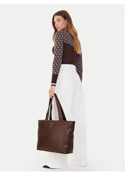 Guess Torebka Sunetra HWNG75 34230 Brązowy ze sklepu MODIVO w kategorii Torby Shopper bag - zdjęcie 188257620
