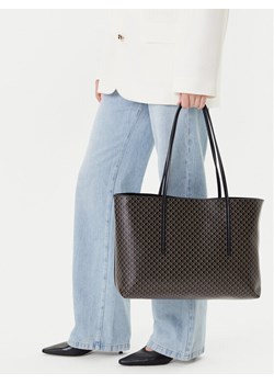 Calvin Klein Torebka Emblem Aop Tote W/ Pouch LV04F3266G Czarny ze sklepu MODIVO w kategorii Torby Shopper bag - zdjęcie 188257781