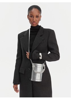 PINKO Torebka Mini Bucket Manico 25-26 PLTT 105910 Srebrny ze sklepu MODIVO w kategorii Torebki damskie - zdjęcie 188258044