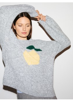 Reserved - Sweter oversize - jasnoszary ze sklepu Reserved w kategorii Swetry damskie - zdjęcie 188262802