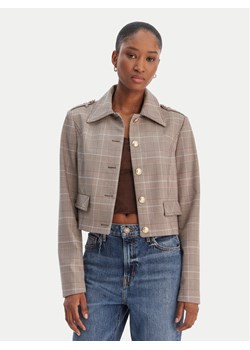 Guess Kurtka przejściowa W6RL55 WL442 Beżowy Regular Fit ze sklepu MODIVO w kategorii Kurtki damskie - zdjęcie 188263390