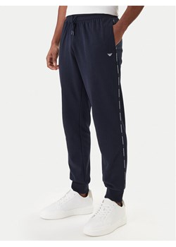 Emporio Armani Underwear Spodnie dresowe EM000500 AF18887 UB102 Granatowy Regular Fit ze sklepu MODIVO w kategorii Spodnie męskie - zdjęcie 188263400