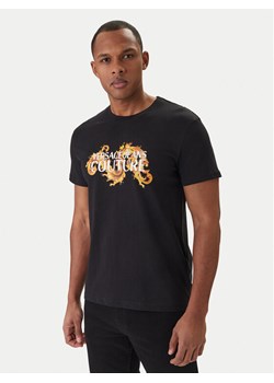 Versace Jeans Couture T-Shirt 80GAHE02 CJ00E Czarny Regular Fit ze sklepu MODIVO w kategorii T-shirty męskie - zdjęcie 188263421
