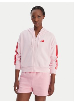 adidas Bluza Essentials 3-Stripes KD4789 Różowy Regular Fit ze sklepu MODIVO w kategorii Bluzy damskie - zdjęcie 188263432