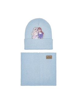Frozen Komplet czapka i komin ACCCS-AW24-244DFR Niebieski ze sklepu MODIVO w kategorii Czapki dziecięce - zdjęcie 188263441