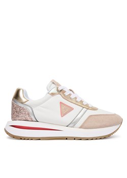 Guess Sneakersy FLPEAG FAB12 Écru ze sklepu MODIVO w kategorii Buty sportowe damskie - zdjęcie 188263474