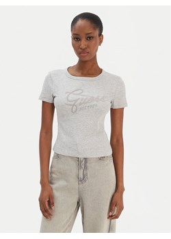 Guess T-Shirt W6RI22 KA0H1 Szary Slim Fit ze sklepu MODIVO w kategorii Bluzki damskie - zdjęcie 188263484