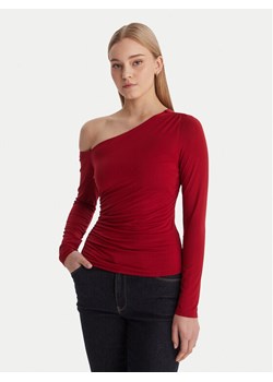 Guess Bluzka W6RP02 KC1J2 Czerwony Regular Fit ze sklepu MODIVO w kategorii Bluzki damskie - zdjęcie 188263494