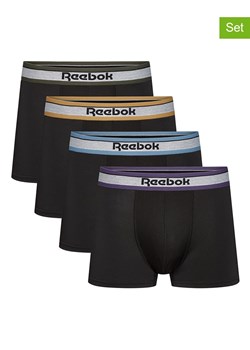Reebok Bokserki (4 pary) w kolorze czarnym ze sklepu Limango Polska w kategorii Majtki męskie - zdjęcie 188264332