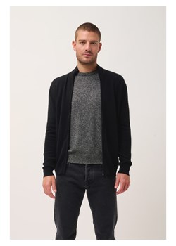 Just Cashmere Kaszmirowy kardigan "Alan" w kolorze czarnym ze sklepu Limango Polska w kategorii Swetry męskie - zdjęcie 188265181