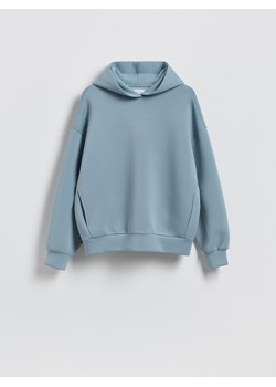 Reserved - Gładka bluza z kapturem - turkusowy ze sklepu Reserved w kategorii Bluzy męskie - zdjęcie 188265361