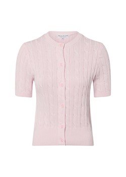 Marie Lund Kardigan damski Kobiety Bawełna różowy wypukły wzór tkaniny ze sklepu vangraaf w kategorii Swetry damskie - zdjęcie 188266720