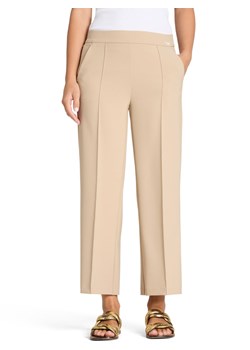 Cambio Spodnie - Cameron Kobiety Sztuczne włókno beżowy jednolity ze sklepu vangraaf w kategorii Spodnie damskie - zdjęcie 188266723