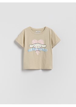 Reserved - T-shirt Cinnamoroll - kremowy ze sklepu Reserved w kategorii Bluzki dziewczęce - zdjęcie 188266851