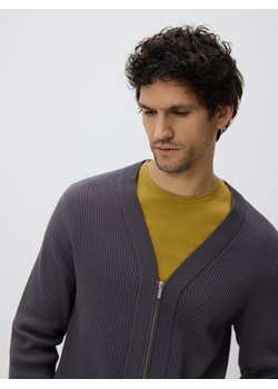 Reserved - Rozpinany kardigan - szary ze sklepu Reserved w kategorii Swetry męskie - zdjęcie 188267011