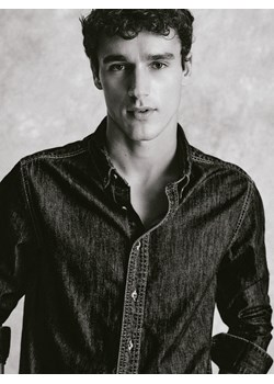 Reserved - Jeansowa koszula regular fit - granatowy ze sklepu Reserved w kategorii Koszule męskie - zdjęcie 188267083