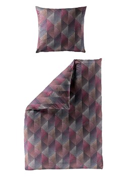 Bierbaum Komplet pościeli satynowej w kolorze fioletowo-szarym ze sklepu Limango Polska w kategorii Pościele - zdjęcie 188267492