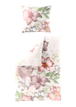 Bierbaum Komplet pościeli satynowej w kolorze kremowo-jasnoróżowym ze sklepu Limango Polska w kategorii Pościele - zdjęcie 188267622